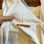 BELLDINI WHITE RUCHED RHINESTONE ZIPPER JACKET Size M Photo 3