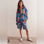 Spell/Free People Tyler Printed Shirt in Blue Shadow Size S. NWT Photo 1