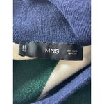 Mango MNG  Women's Green White Striped Long Sleeve Rugby Polo Shirt Top Size S Photo 2