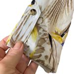 JM Collection  Tropical Floral Linen Button-Down Shirt Size Large Photo 2