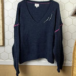 Sundry  from Revolve Wool Blend Navy Bonjour Oversized Sweater - Size - 3(Large) Photo 0