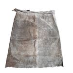 Isaac Mizrahi  Target Tan Suede Leather Skirt SZ 8 Came Brown A Line Modest Tie Photo 1