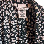 Victoria's Secret Y2K Lounge Pants XL Animal Print Adjustable Gold Lace Hem Photo 1