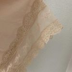 Classic Vintage 50s Nylon Lingerie Skirt Slip Tan Size M Photo 7