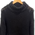 Free People Womens Open Chunky Knit My Only Sunshine Sweater Black Size XS Photo 3