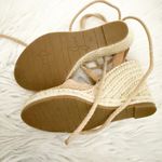 Anthropologie JOIE | Suede Color-block Pattern Espadrilles Sandals Lace Tie Ankle Wrap | 35, 5 Photo 7