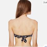 Stella McCartney  Small Black Grungy Flower Bandeau Bikini Top E1063 Women’s Photo 5