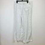 Madewell The Tall Zoe Relaxed Wide Pant in 100% Linen Salt White US 10T NWT Photo 11