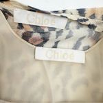 Chloé Chloe Leopard Gauze Dress Silk Tassels Animal Print Photo 10