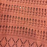 Marled Coral Open Knit Cardigan Orange Size M Photo 11