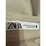 ZARA Women's Beige Khaki Tan High Waisted Wide Leg Trousers Pants Size XXL Photo 4
