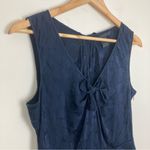 Marc by Marc Jacobs Marc Marc Jacobs navy blue silk blend floral patterned mini dress with bows. 8 Photo 5