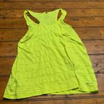 Nike Dri Fit Women's Neon Yellow Athletic Tank Top Racerback Workout Size S Photo 4