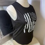 Black Muscle Tee with Graphic Design Photo 11