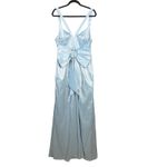 Show Me Your Mumu Show‎ Me Your Mumu Charlotte Bow Dress Size XL Light Blue Taffeta Bridesmaid NEW Photo 7