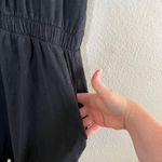 Anthropologie  Daily Practice Black Cap Sleeve Cotton Sleeve Dress M Photo 4