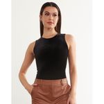 Commando  Velvet Signature Sleeveless Bodysuit Black Medium Photo 2