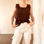 Vintage Chocolate Brown Tank Top Size M Photo 2
