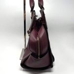 00s Vintage Red Burgundy Multi Strap Shoulder Bag Photo 4