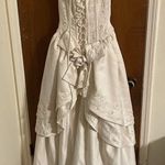 90s corset floral wedding dress Size 4 Photo 11