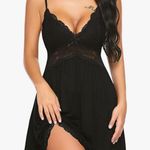 Avidlove Women Babydoll Nightgown Chemises Lace Modal Sleepwear V-Neck Full Slip Sleep Dress Photo 1