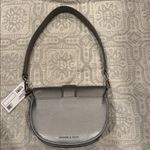 Charles and Keith NWD  COLLECTION SHOULDER SMALL ELEGANT BAG SILVER Photo 3