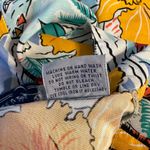 Diane Von Furstenberg Y2K  Tropical Postcard Print Short Sleeve Button Down sz 8 Photo 8