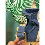 Sézane Blue Denim Shoulder Bag with Adjustable Strap Photo 5