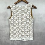 Kathleen Kirkwood Womens Lace Babydoll Top Size‎ S Cottagecore Romantic Boho Y2K Tan Photo 3