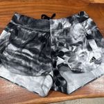 Adidas  Women's Marble Black and Gray Athletic Shorts Photo 0