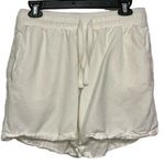Women's Venroy Sydney White High Waisted Lounge Short Size Med GUC #CA Photo 0