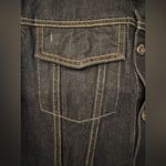 SLVRLAKE Trucker Cropped Denim Vest Women’s Dark Blue Cotton Size Large Photo 9