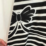 LuLaRoe  | Vintage & Rare Bow Stripe Black & White Maxi Skirt Size L Large Photo 6