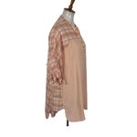 Umgee  Women’s Dress Small Peach Boho Short Sleeve Tunic Flowy Lightweight Photo 2
