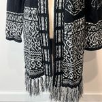 Chico's Long Fringe Bottom Women's Cardigan Size 1 SKU#C24355 Photo 2