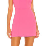 Amanda Uprichard Allora Mini Dress Shocking Pink Size Large Barbie Photo 0