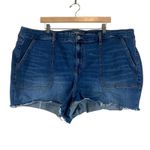 Torrid 3.5 Inch Vintage Stretch Denim Shorts Womens 26 Medium Wash High Rise Photo 1