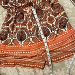 Gianni Bini Orange Patterned Bohemian Romper Photo 8