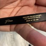 J.Crew  Black Leather Belt with Gold Buckle size S length till first whole 30” Photo 4