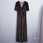 Baltic Born  Vivian Olive Green Velvet Maxi Dress Photo 2