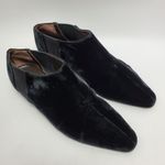 Sergio Rossi Lentini Chelsea Almond Toe Velvet Slip On Flat Shoes Size 37 Black Photo 7