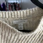 Topshop Pullover Rib Knit Long Sleeve Cropped Sweater Beige S/M Photo 1
