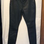 Cache Black Coated Cotton Jean Pant Skinny Slim 5 Pocket Stretch New NWT $158 Photo 0