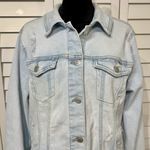 Ava & Viv  Light Wash Denim Jacket • Women’s 1X • Stretch Jean Jacket Photo 3