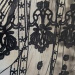 Womens Kimono One Size Whimsygoth Sheer Fairy Grunge Goth Floral Duster‎ Boho Black Photo 2