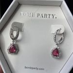 NEW Bomb Party Ruby Earrings Pink Photo 0