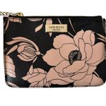 Kate Spade  Gardenia Print Bitsy ID Card Case Mini Wallet‎ Black Multi Floral Photo 1
