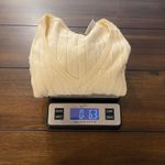 TSE Womens V-Neck Cable Knit Cashmere Sweater Size M Cream, Beige Photo 6