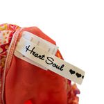 Heart soul  Y2K Orange Red Hippie Boho Indie Western Paisley Mandala Ruffle Top Photo 4