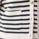 J.Crew  NWT Striped Emelie Sweater Cardigan Jacket Sz M Photo 4